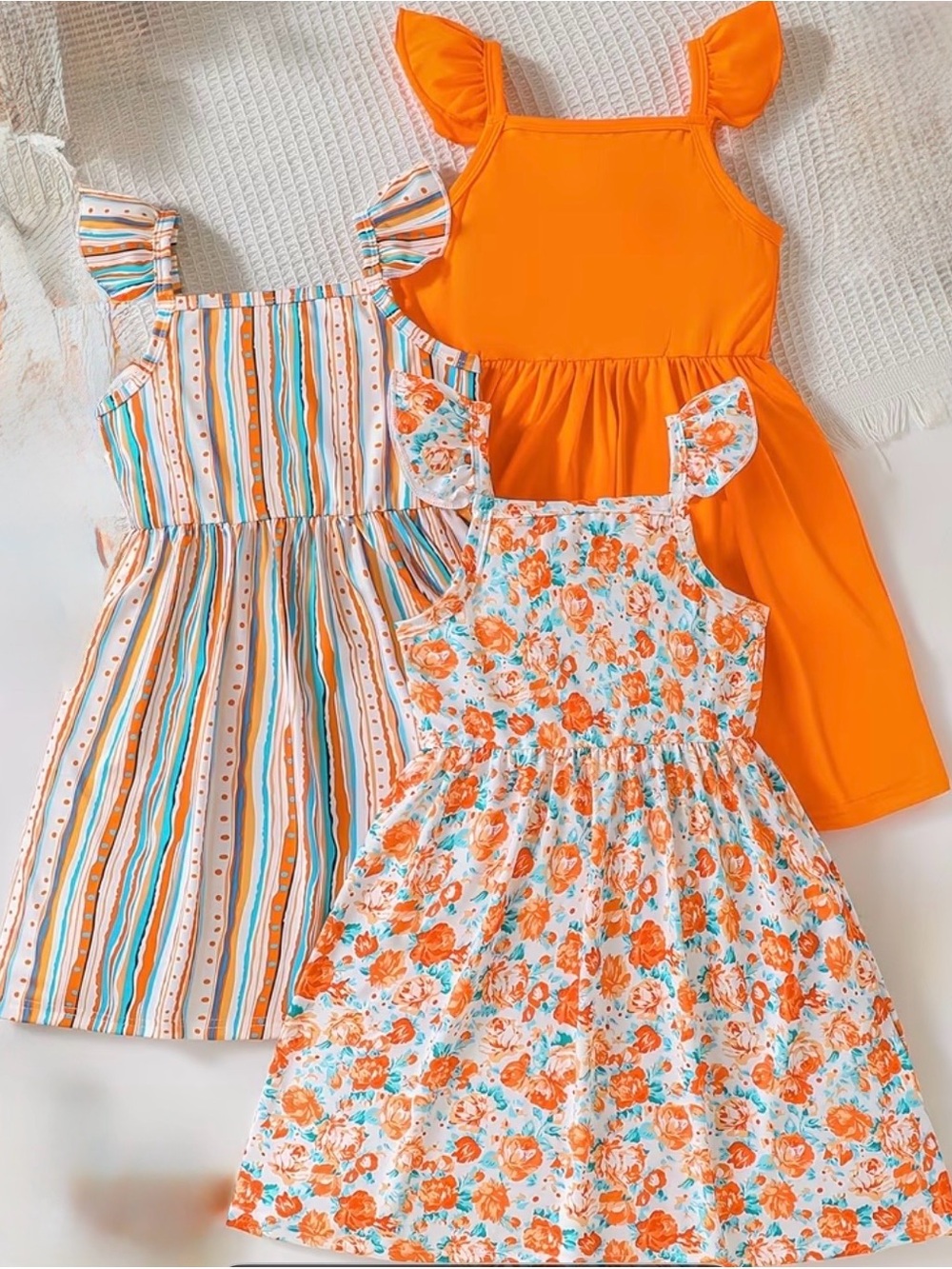 Girls Choice Solid Floral or Striped - Summer Dresses Multi Choices Size 5 Year